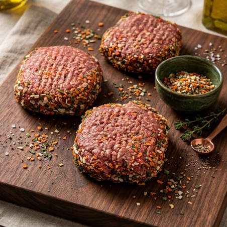 Hamburger 100 g légumes – Porc & bœuf | Boucherie