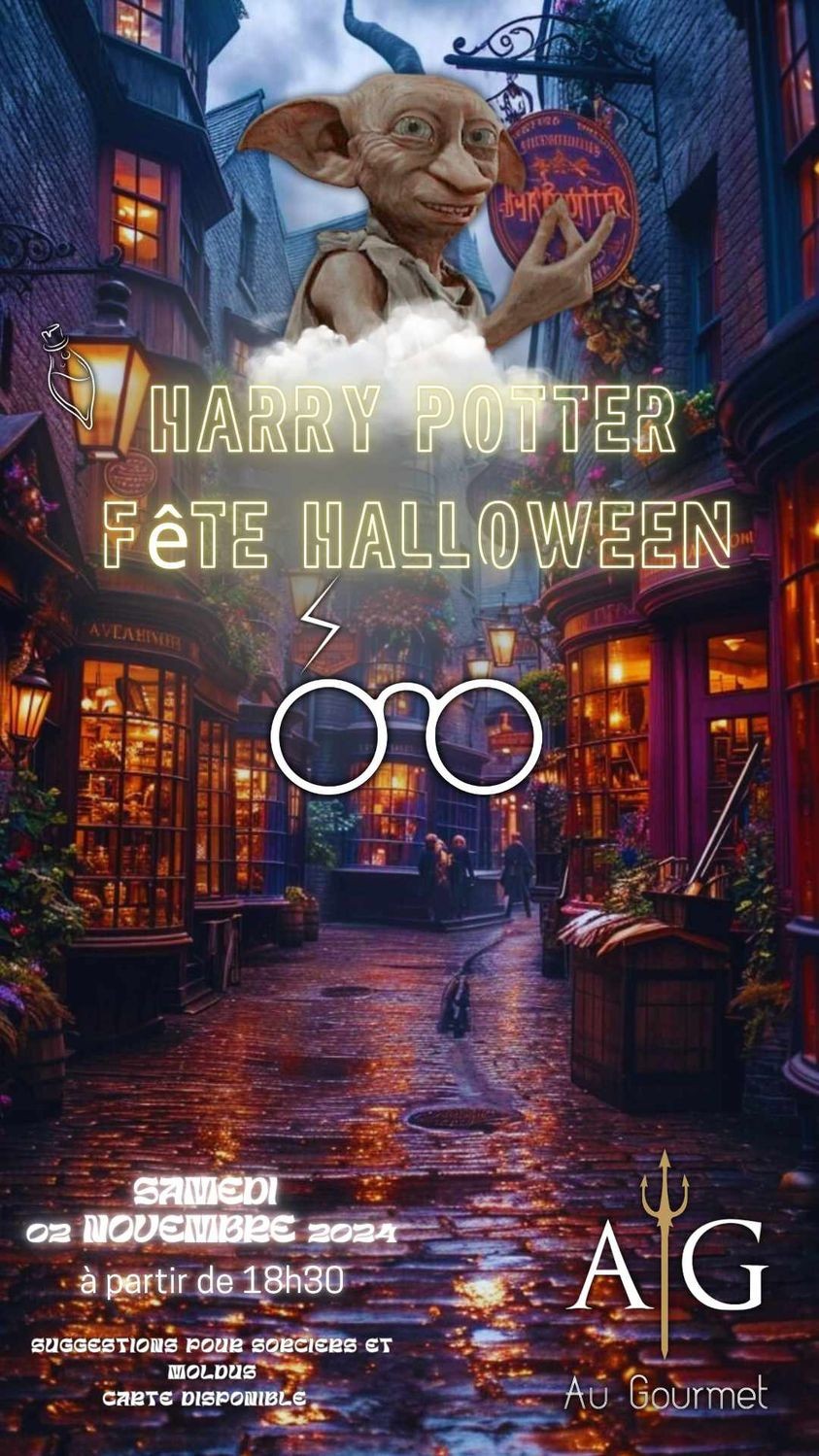 Soirée Harry Potter les 01 et 02 novembre