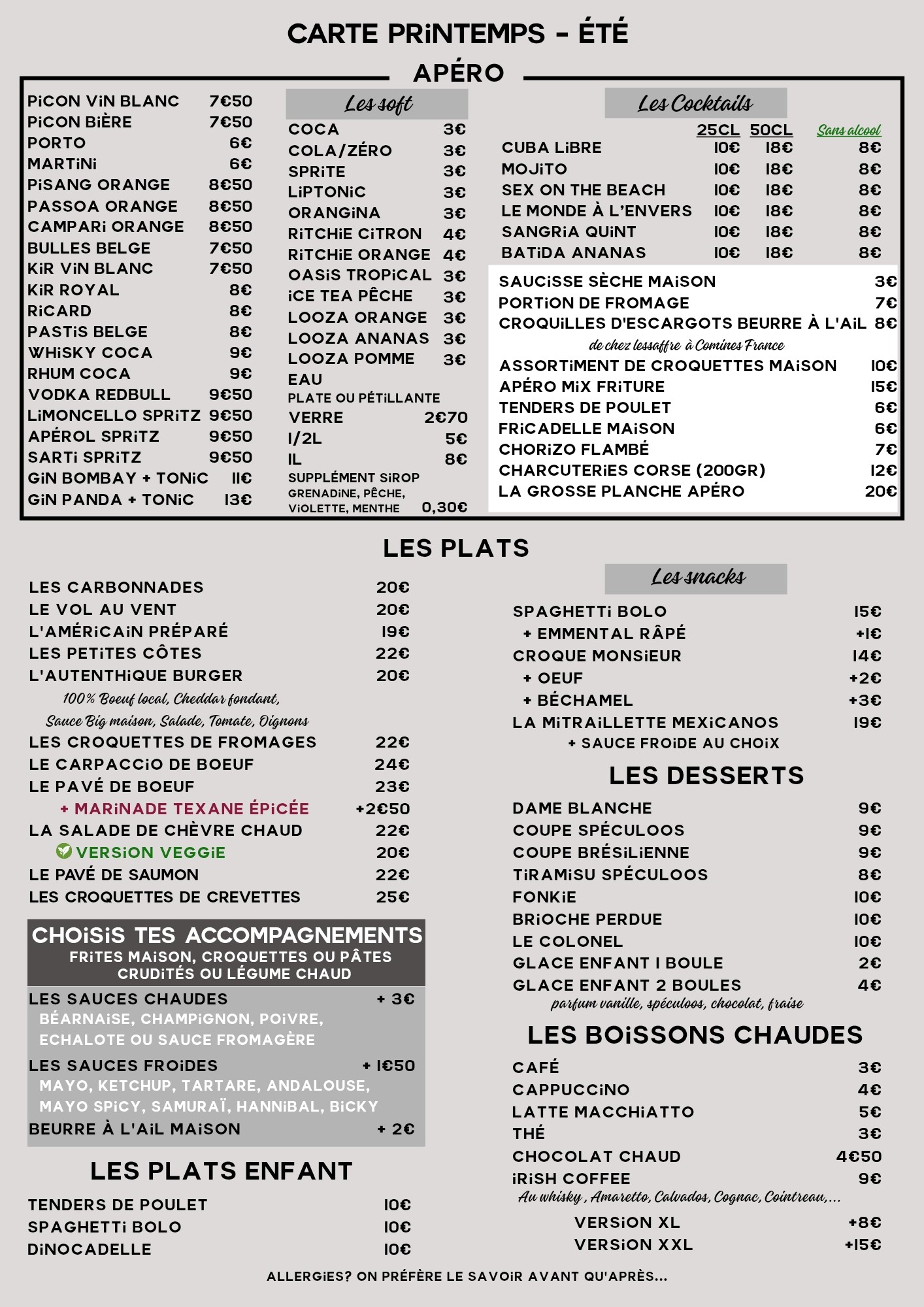 LA CARTE
