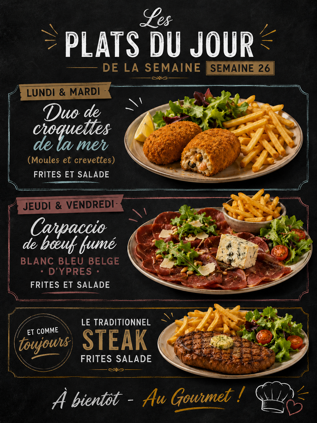 PLATS DU JOUR 14.90€